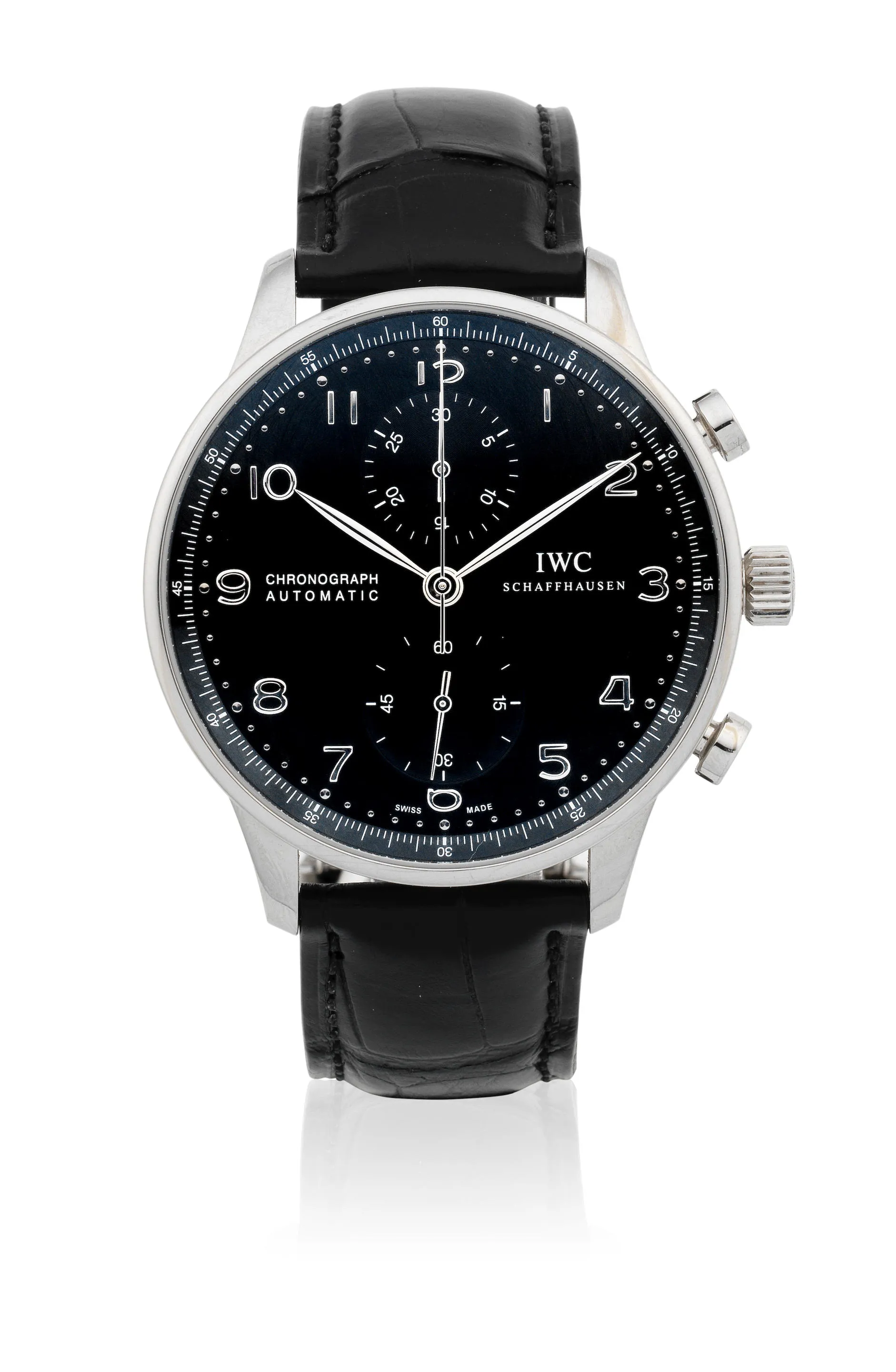 IWC Portugieser 3714 41mm Stainless steel Black