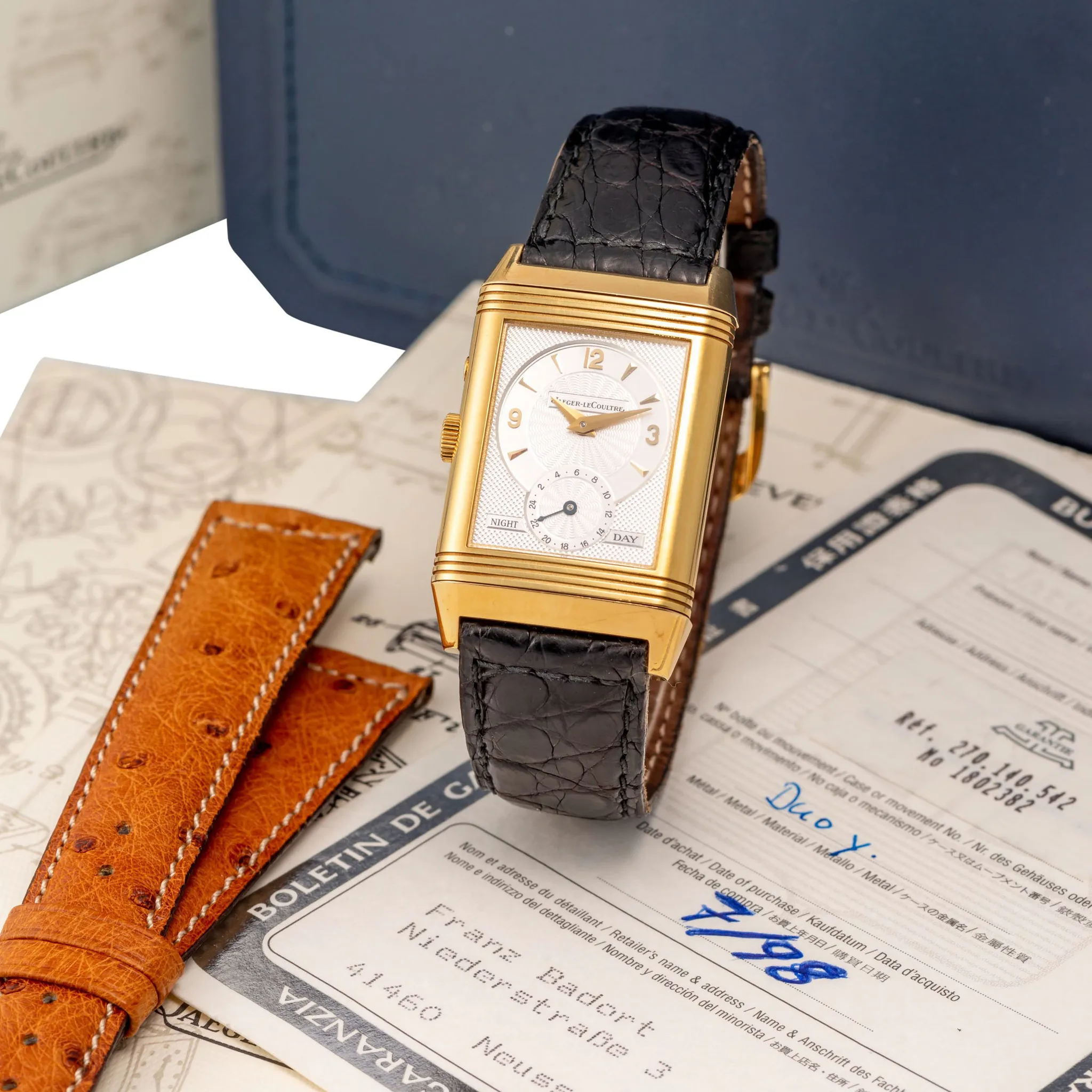 Jaeger-LeCoultre Reverso 270.1.54 21mm Yellow gold Silver 3