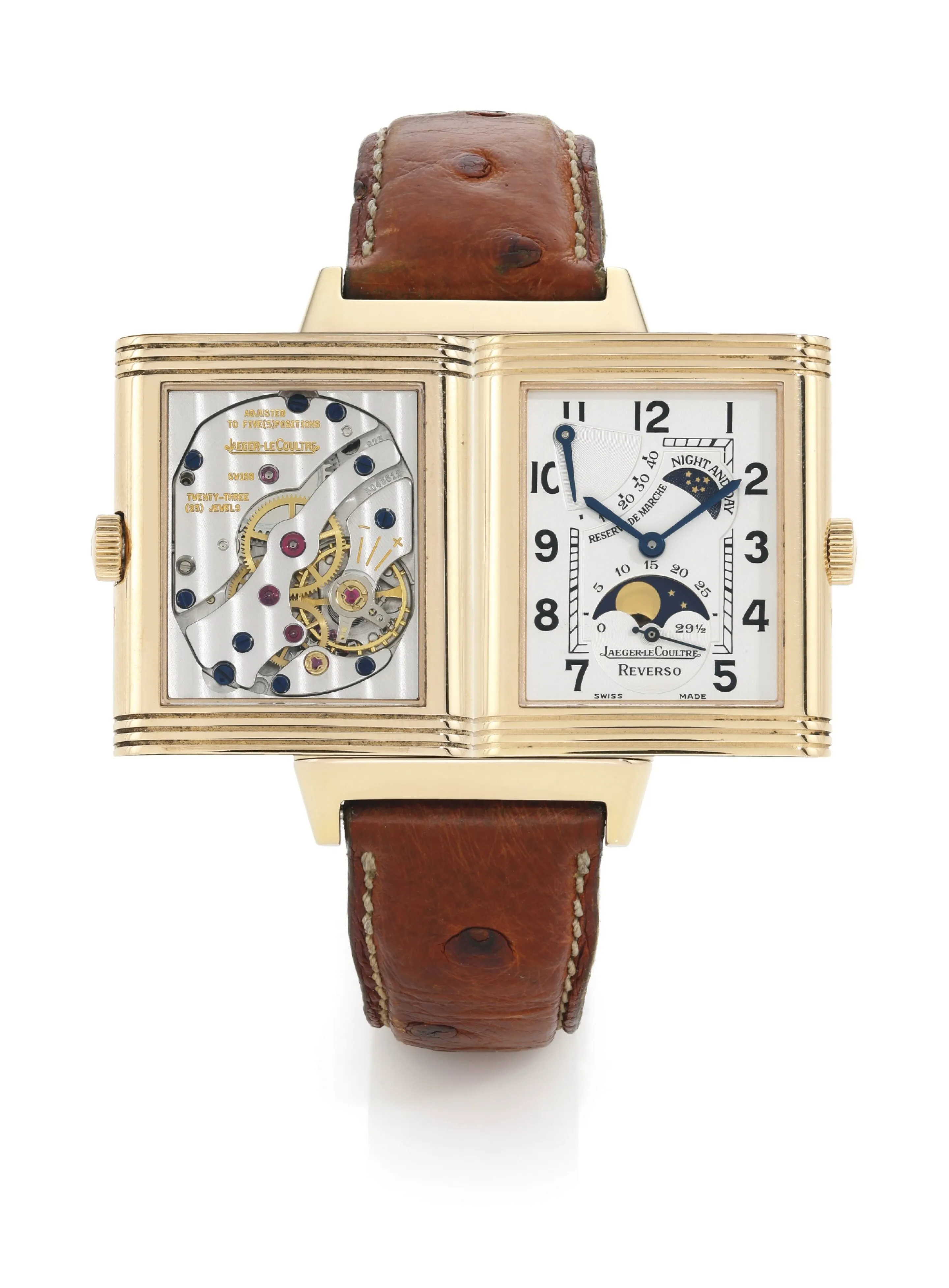 Jaeger-LeCoultre Reverso 270.2.63 42mm Yellow gold Silver