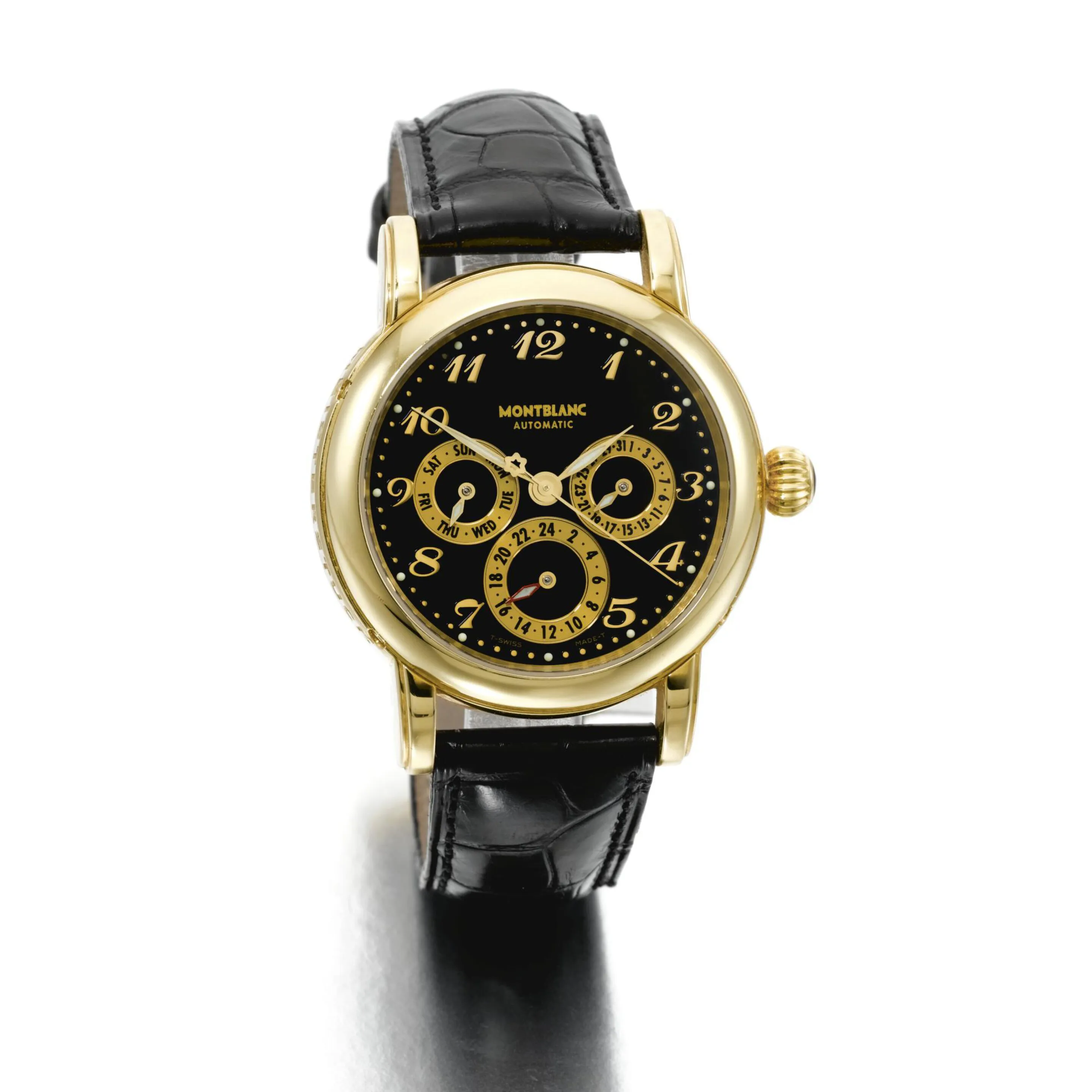 Montblanc 38mm Yellow gold Black