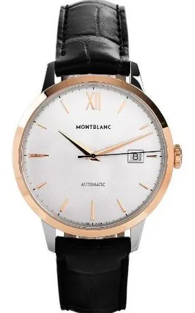 Montblanc Meisterstuck 7323 39mm Yellow gold and Stainless steel Silver