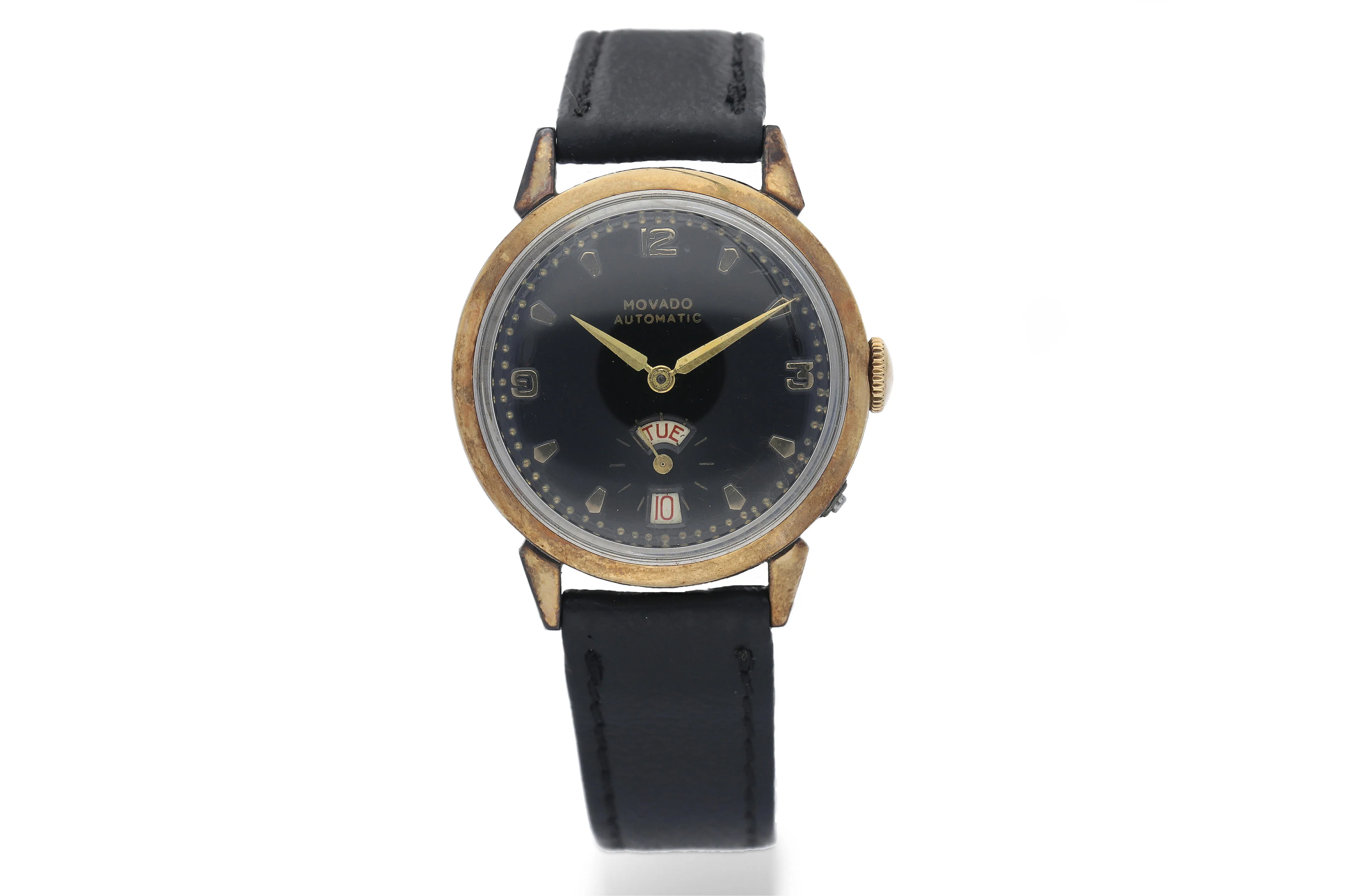 Movado 18472 33mm Gold-plated Black