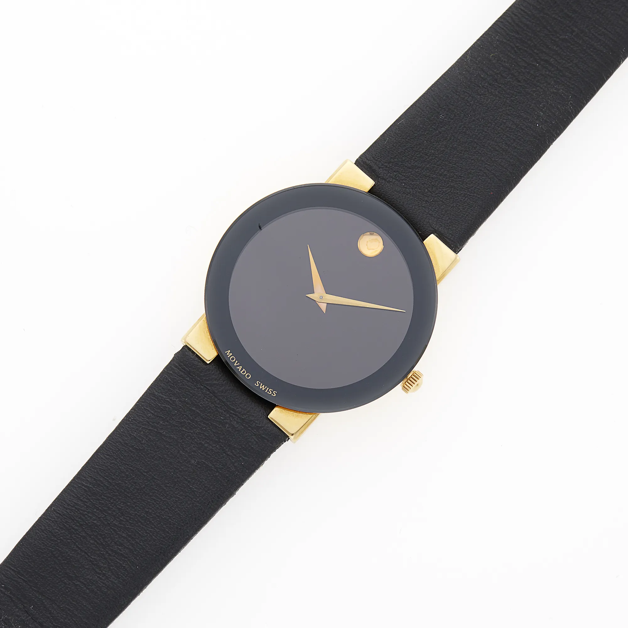Movado Museum 31mm Yellow gold Black