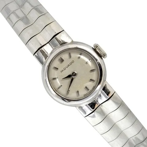 Movado 16mm White gold Silver