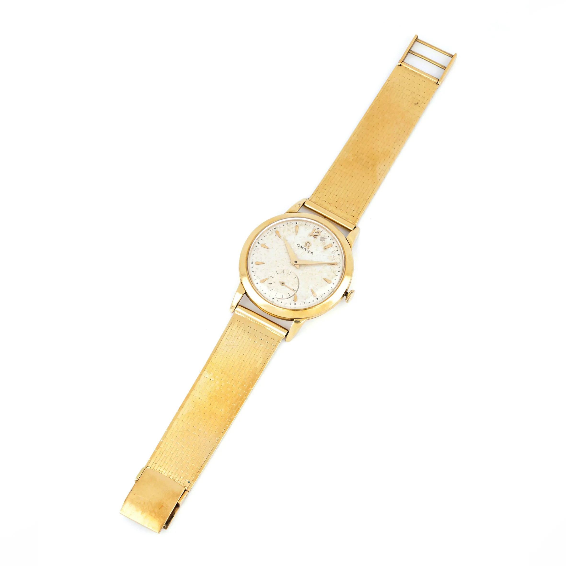 Omega 2684 35mm Yellow gold Silver