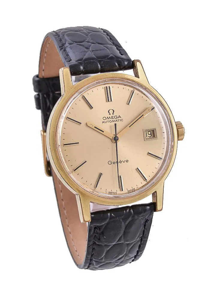 Omega Genève 166.098 35mm Gold-plated Champagne