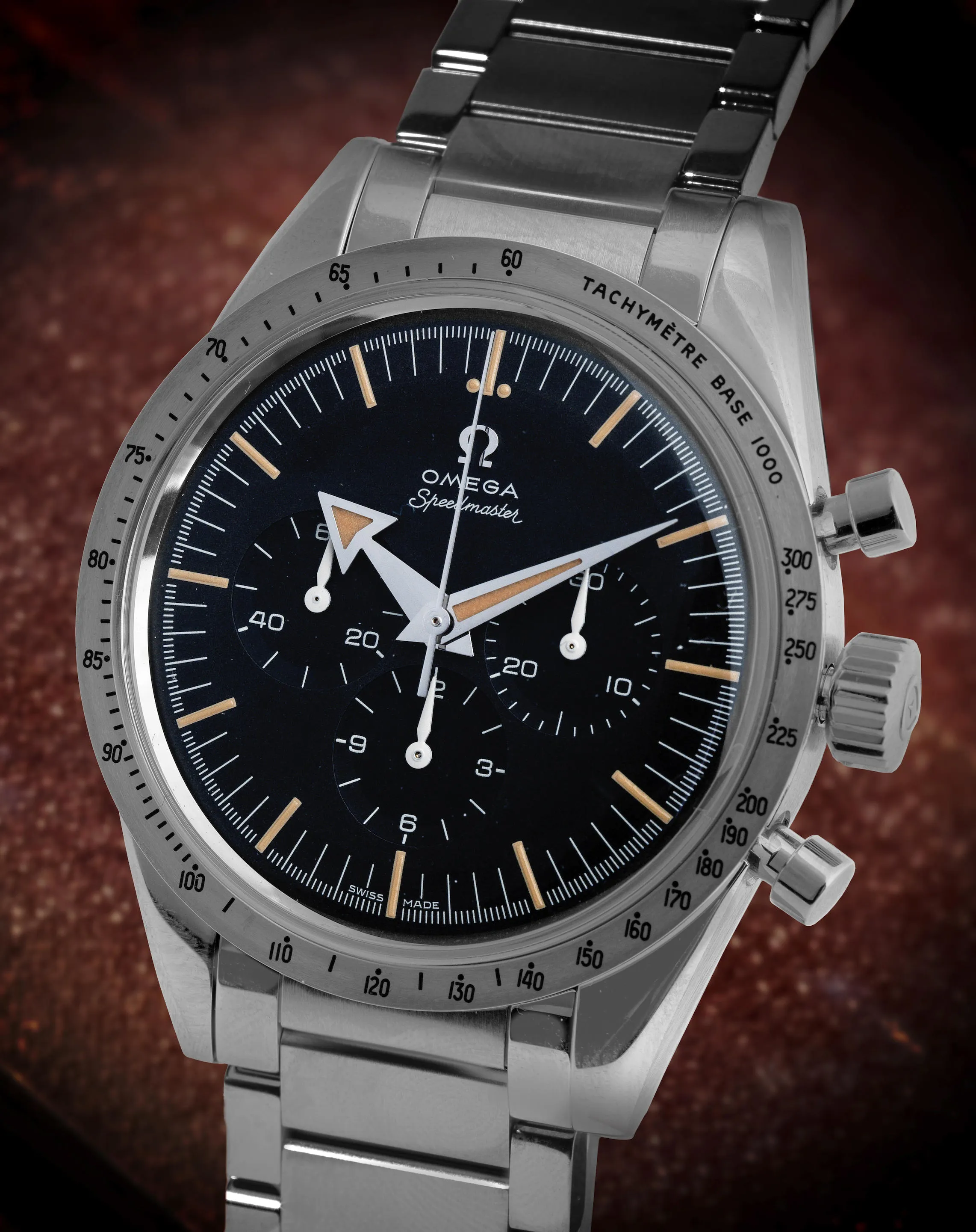Omega Speedmaster Moon watch 311.10.39.30.01.001 38mm Stainless steel Black 1