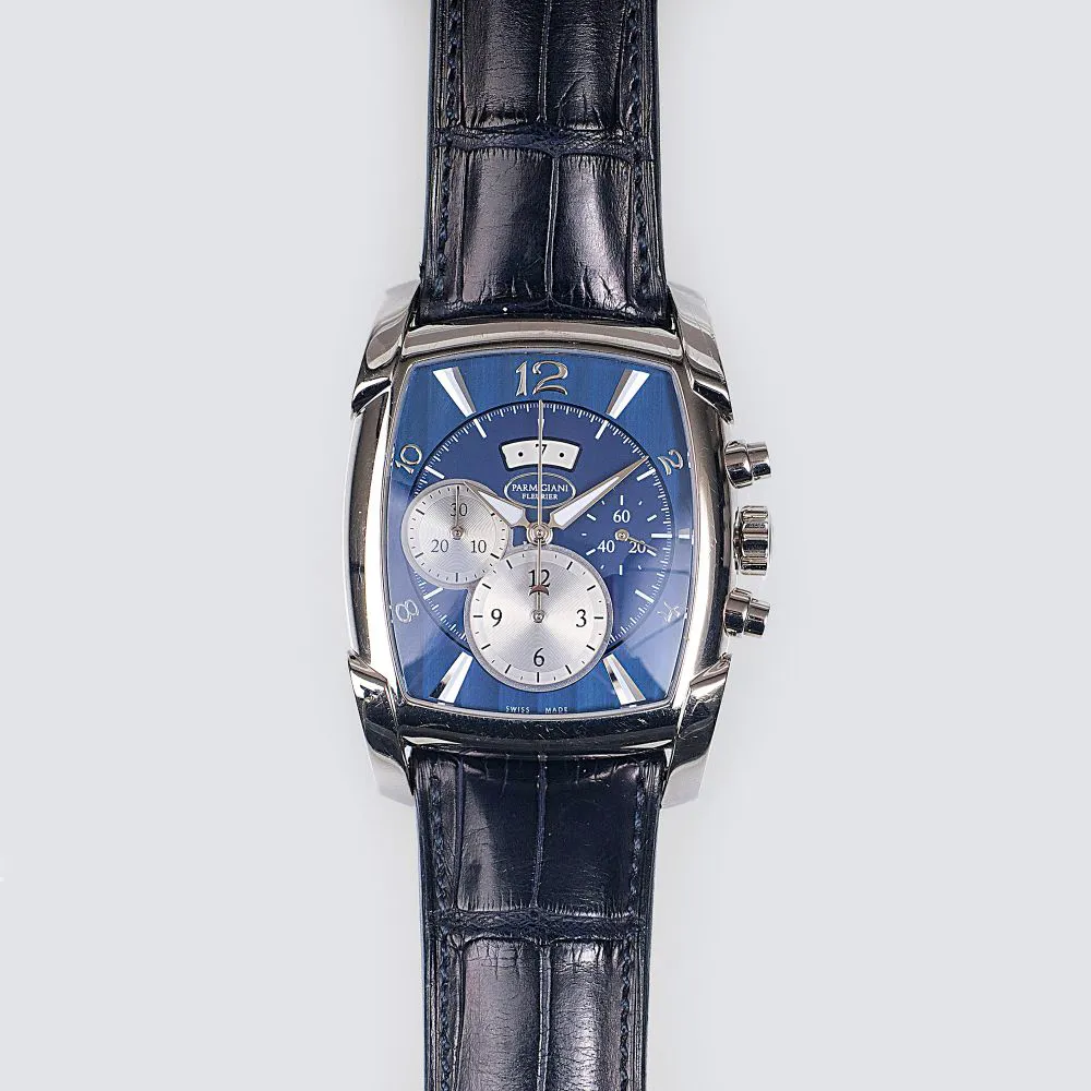 Parmigiani Fleurier Kalpa 52mm White gold Blue