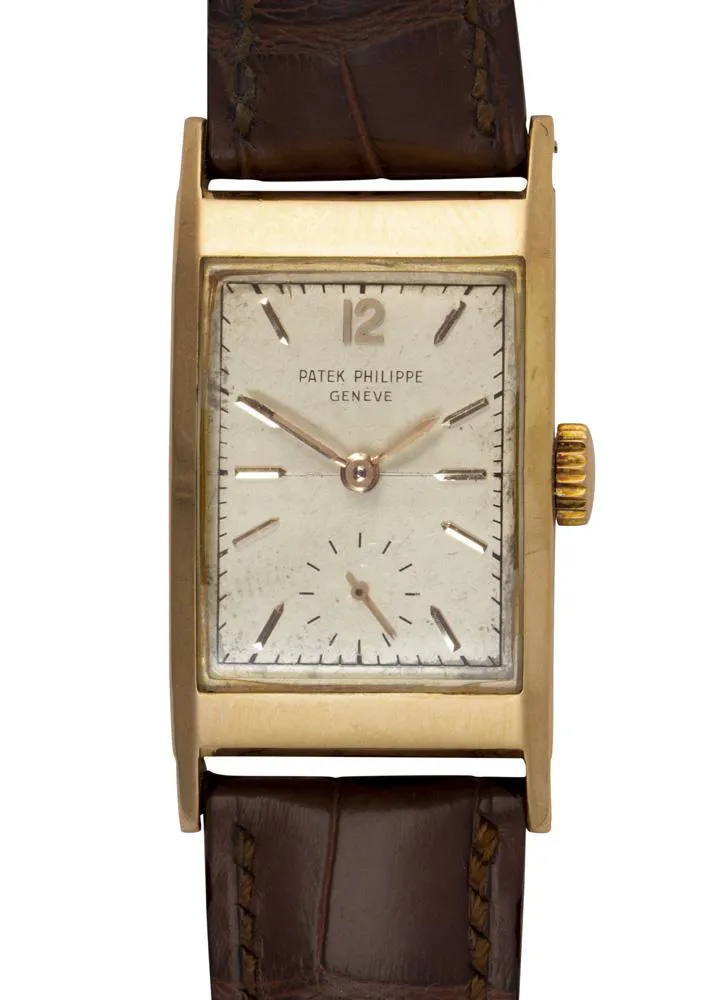 Patek Philippe Hour Glass 2461 Rose gold Silver 1