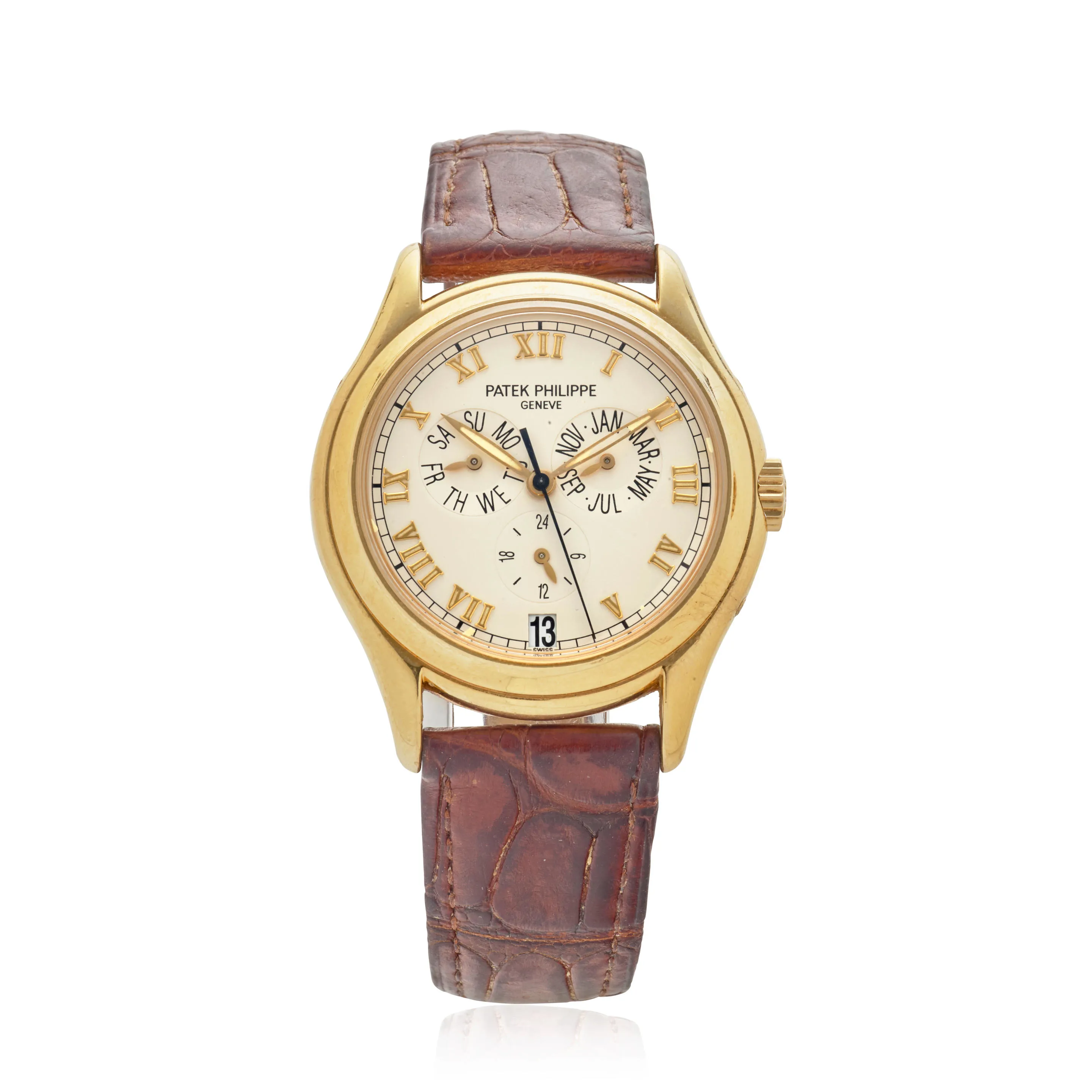 Patek Philippe Annual Calendar 5035 37mm Yellow gold Cream