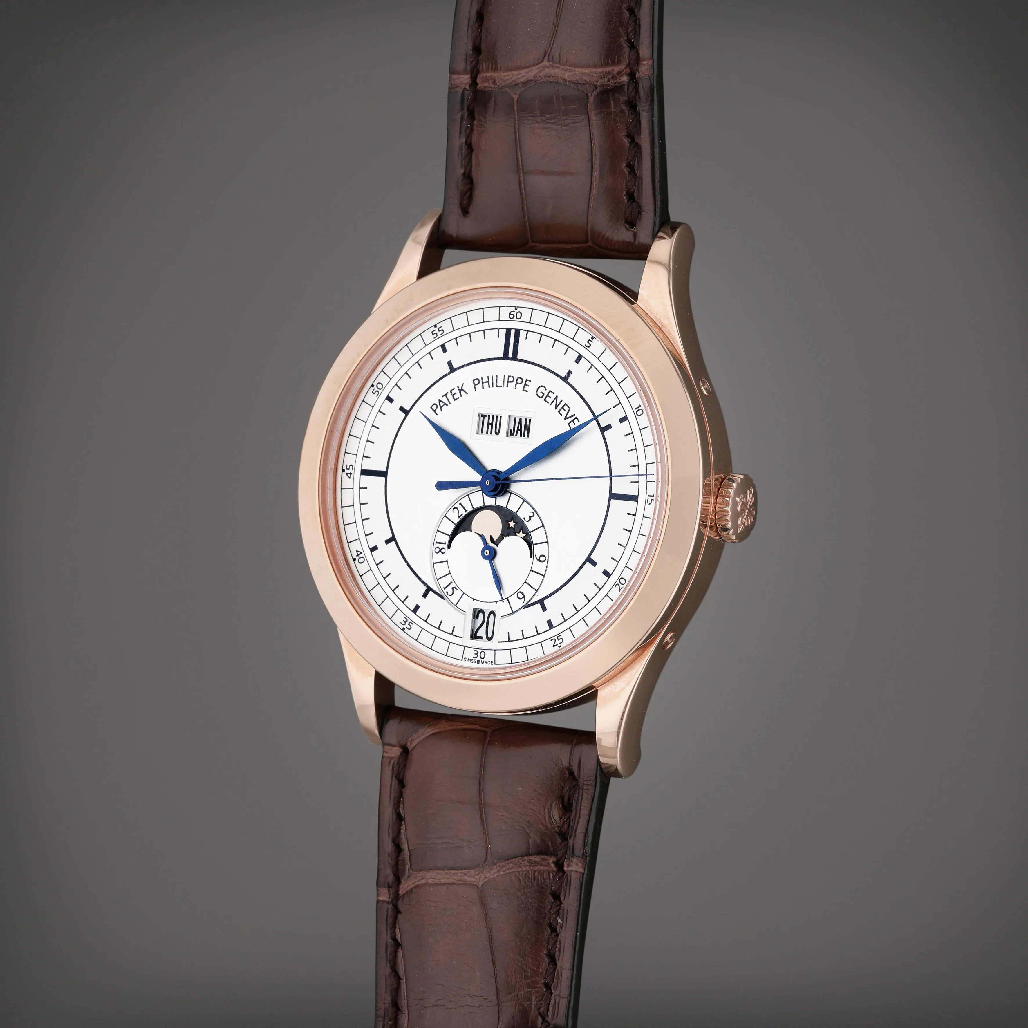 Patek Philippe Annual Calendar 5396R 38.5mm Rose gold Silver