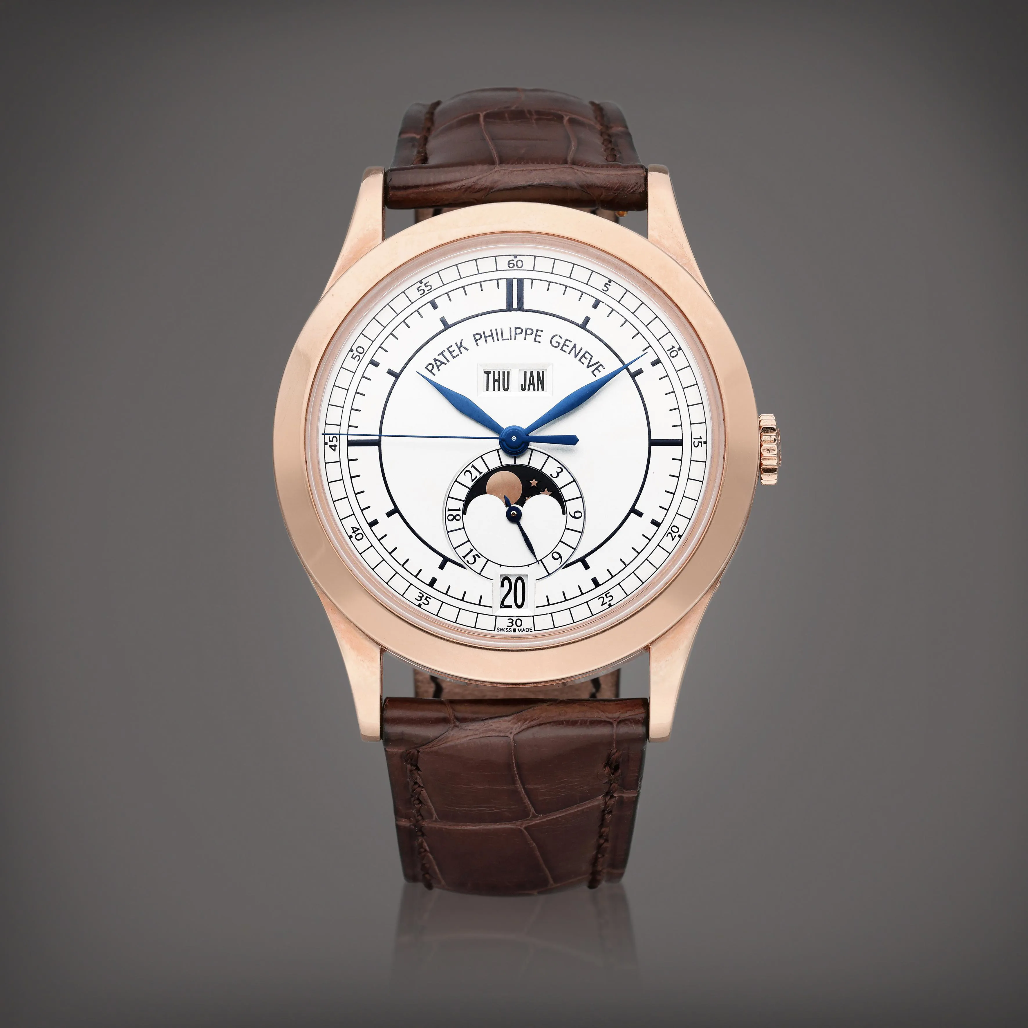 Patek Philippe Annual Calendar 5396R 38.5mm Rose gold Silver 1