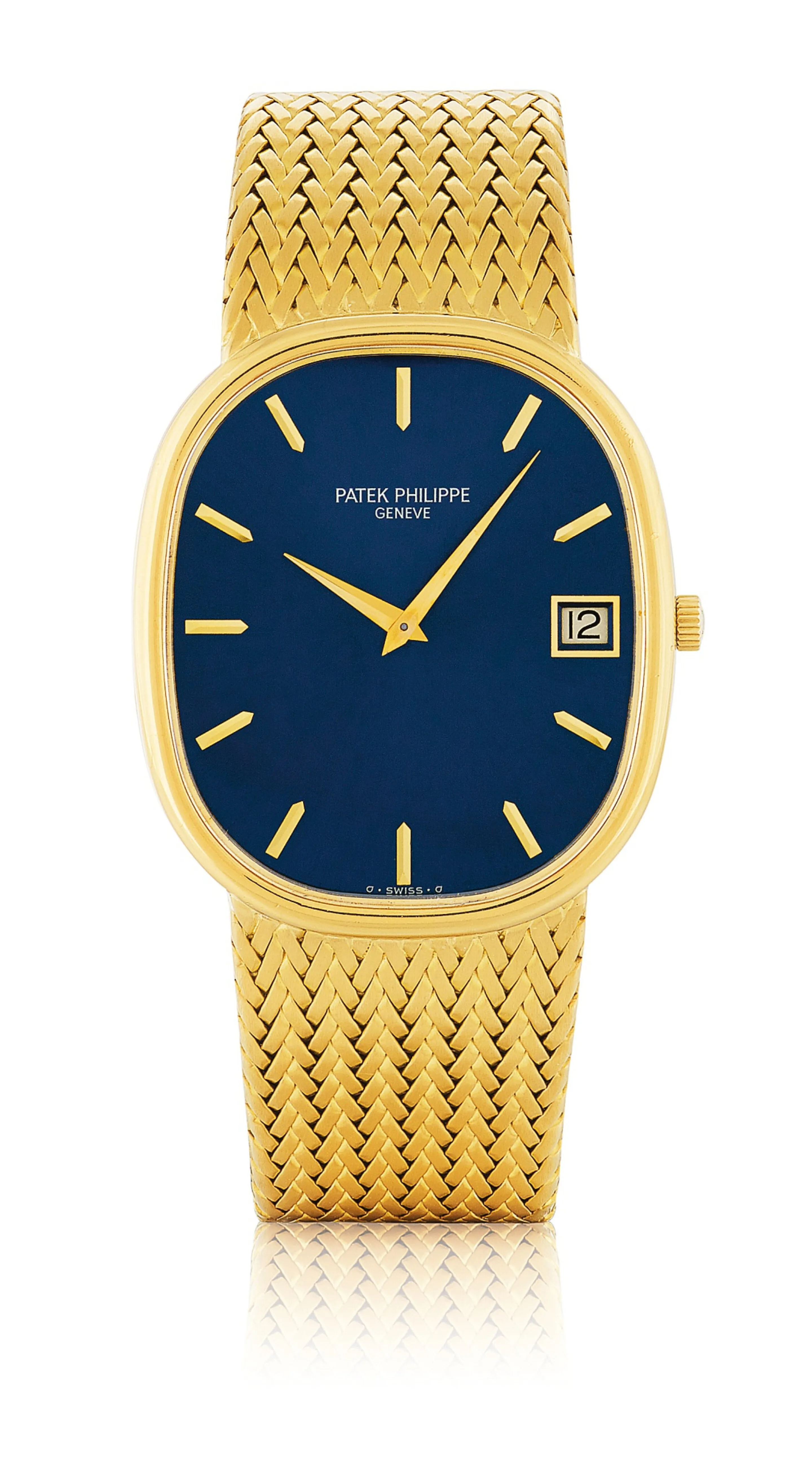 Patek Philippe Grande Ellipse 3605/1 33mm Yellow gold Blue