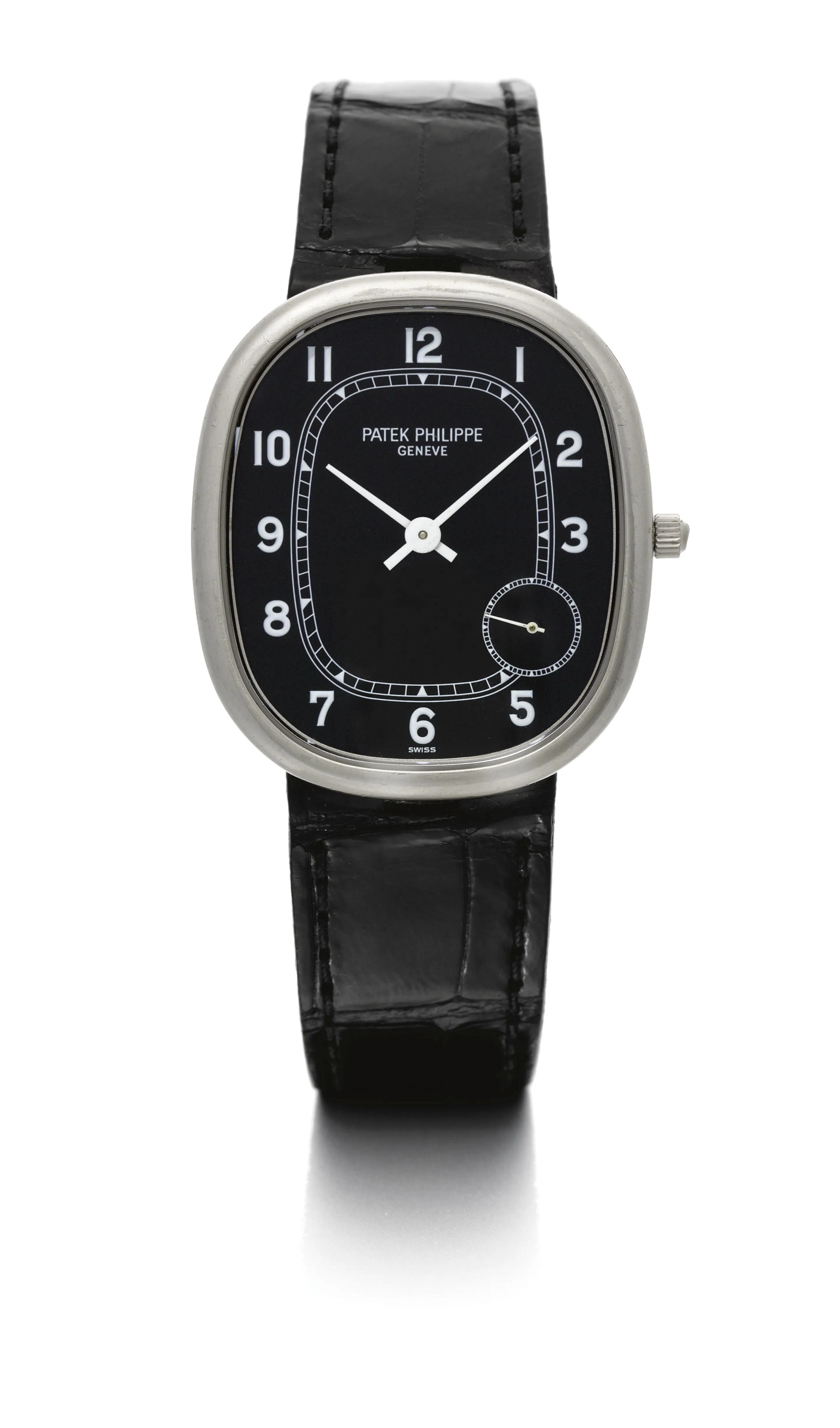 Patek Philippe Golden Ellipse 5028G-000 35mm White gold Black