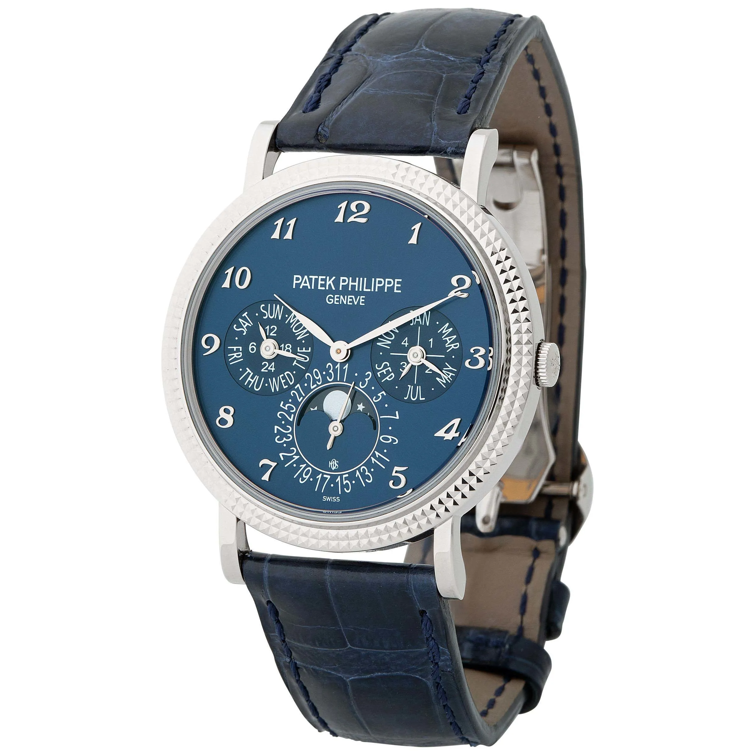 Patek Philippe Perpetual Calendar 5139G 38mm White gold Blue