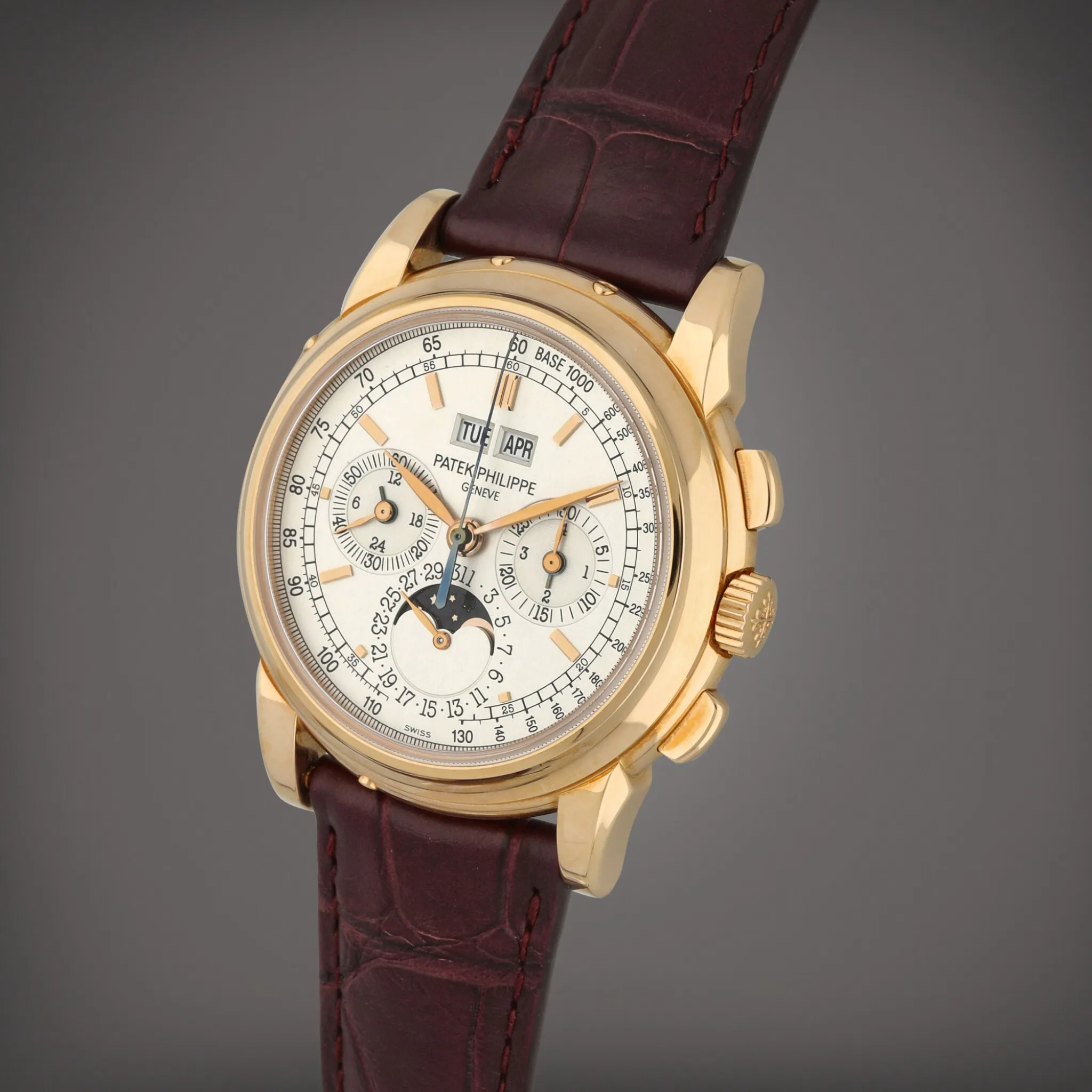 Patek Philippe Perpetual Calendar Chronograph 5970R-001 40mm Rose gold Silver