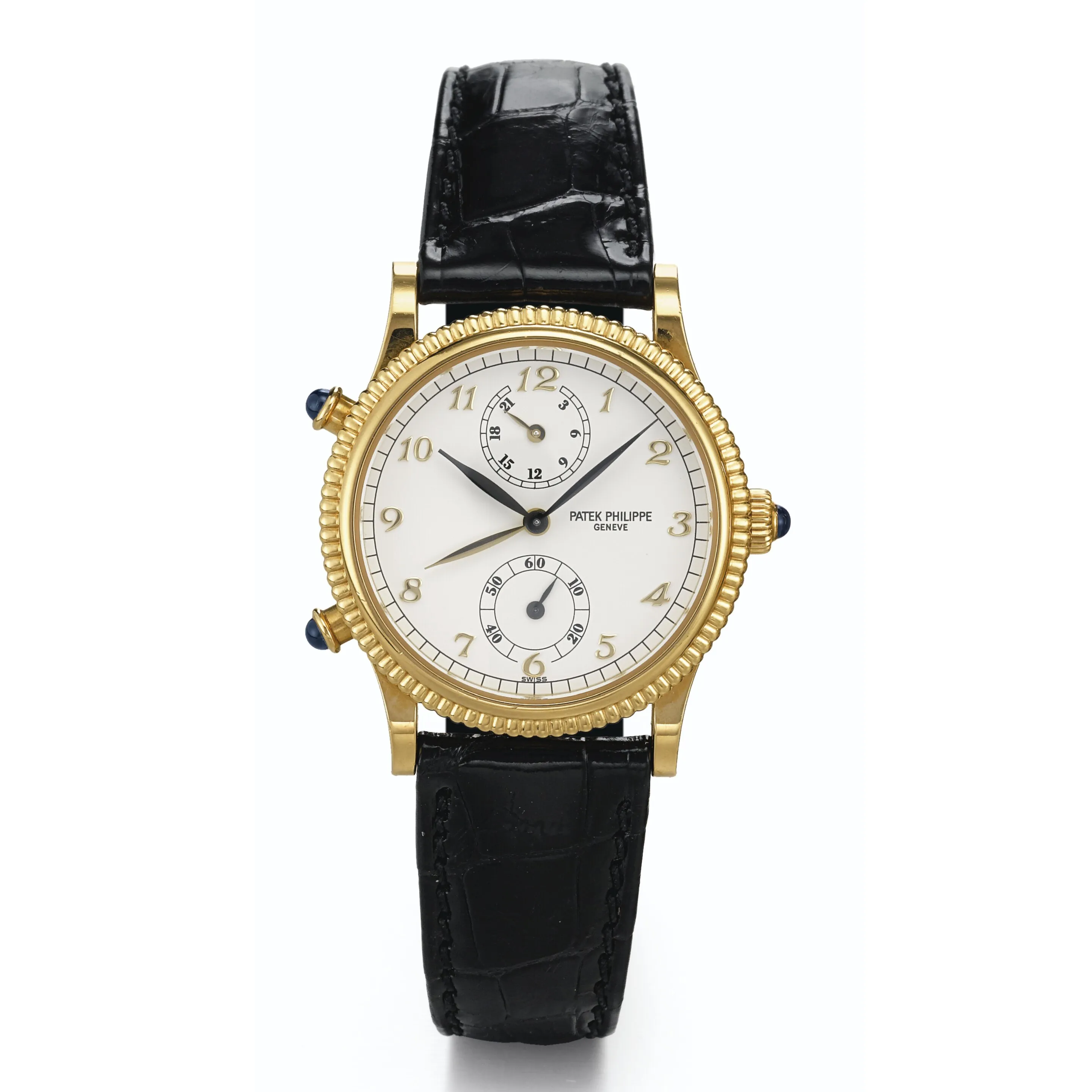 Patek Philippe Travel Time 4864 29mm Yellow gold White