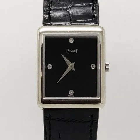 Piaget 9150 23mm White gold Black