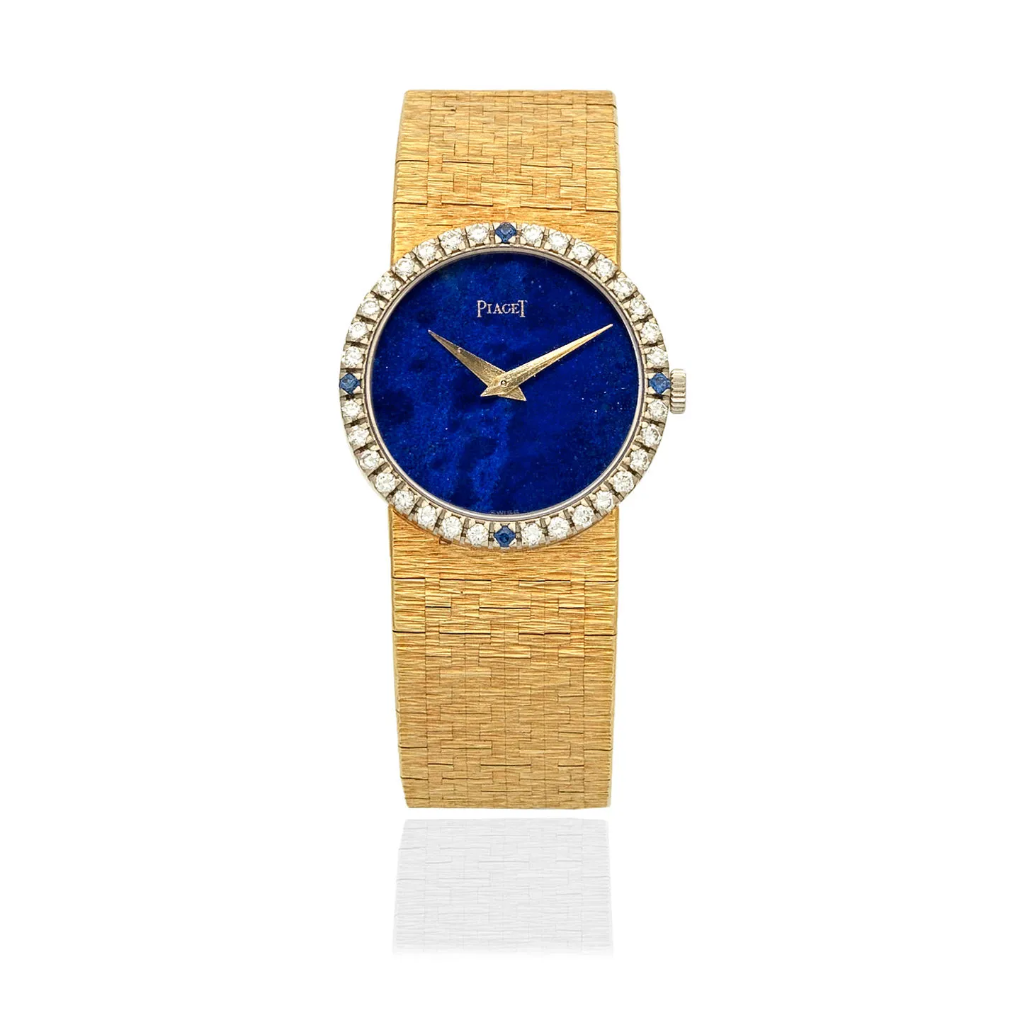 Piaget 9706 A6 24mm Yellow gold Lapis lazuli