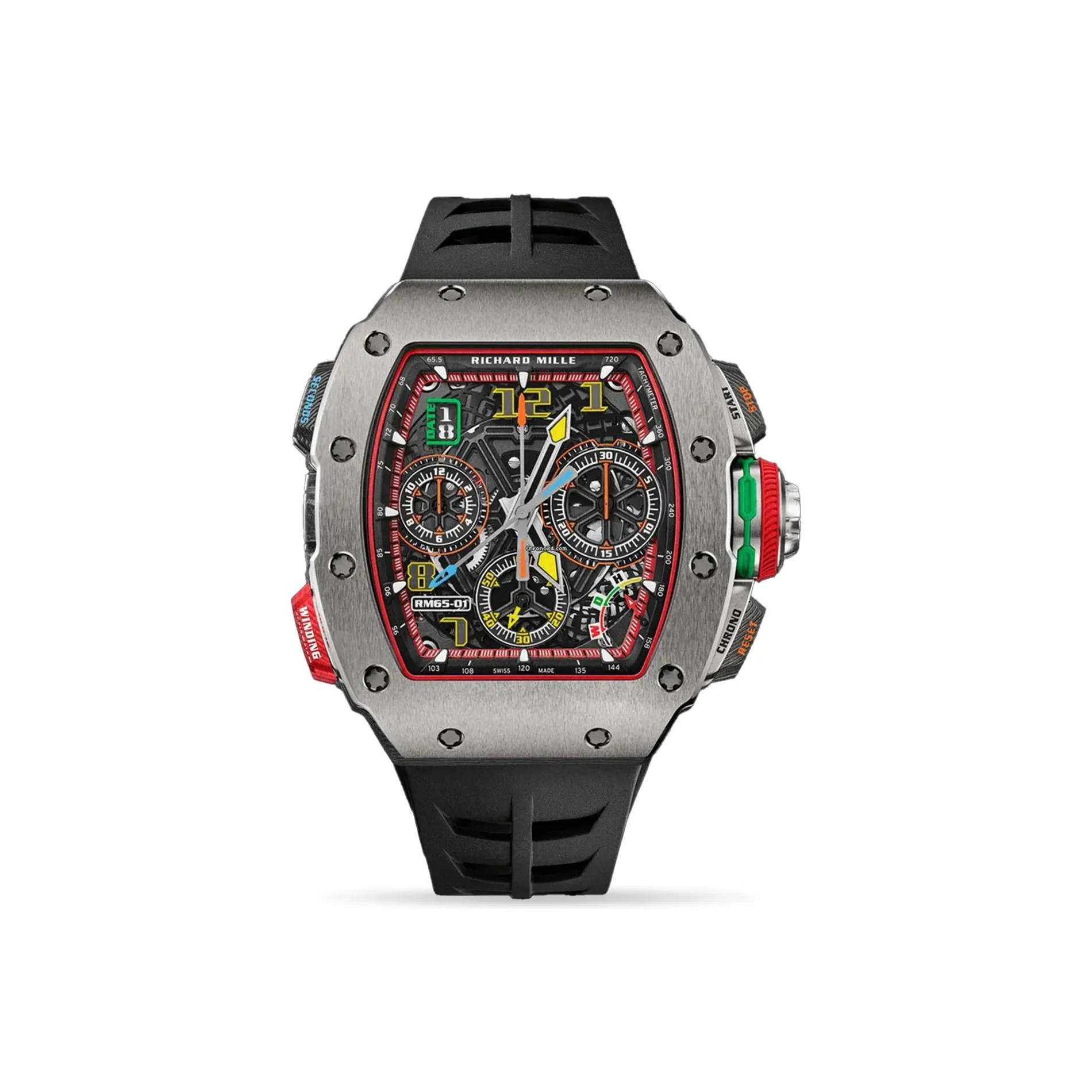 Richard Mille RM 65-01 RM65-01 Ti 50mm Titanium Skeletonized