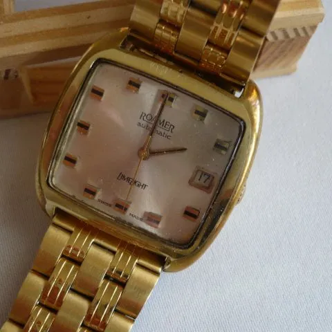 Roamer 479 - 8259 - 602 32mm Yellow gold and Stainless steel Champagne