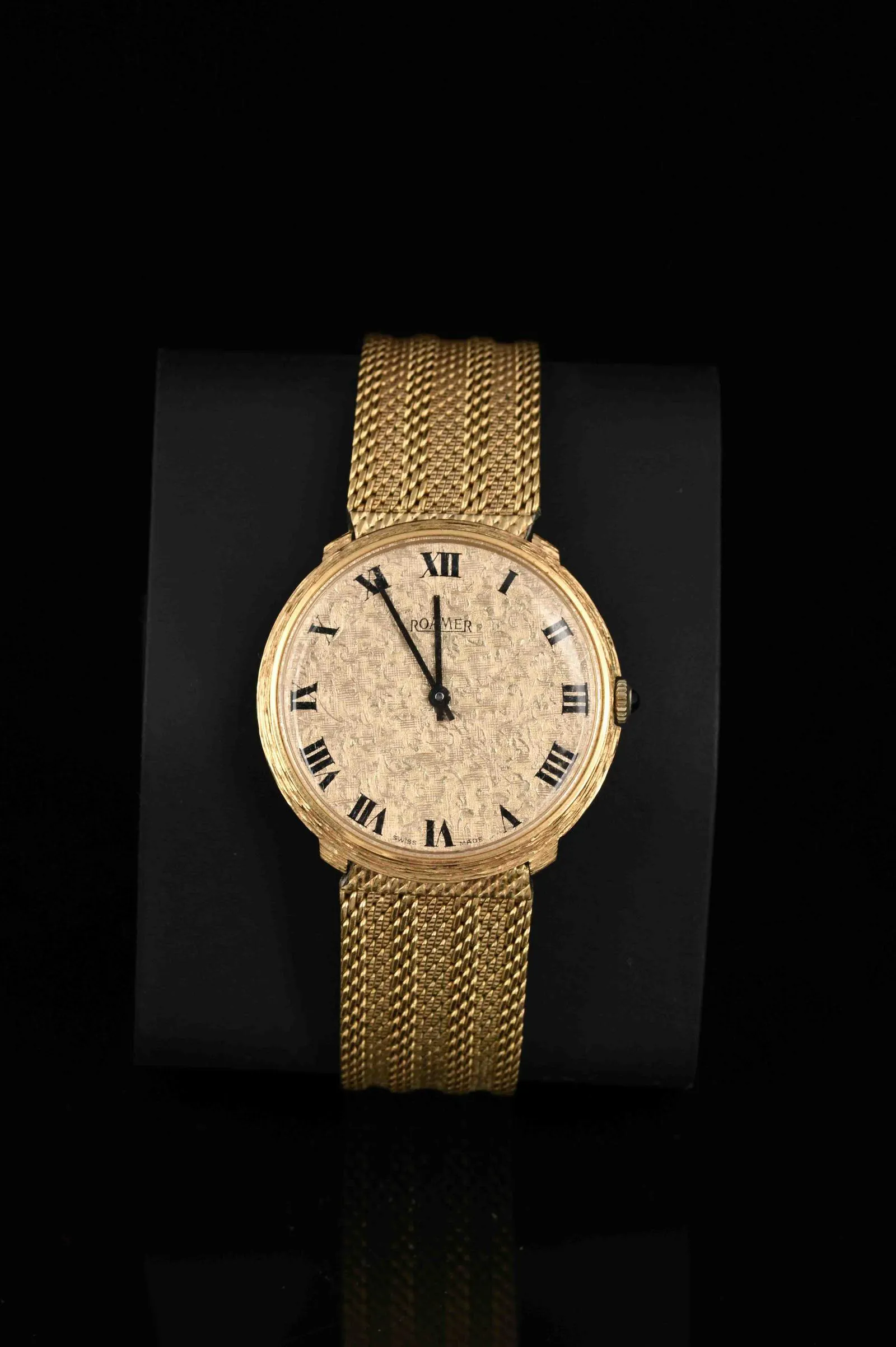 Roamer 34mm Yellow gold Gilt dial