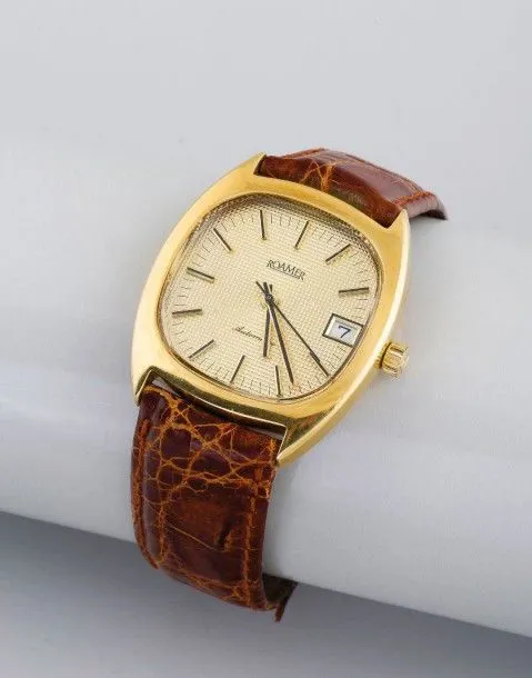 Roamer 32mm Yellow gold Silver