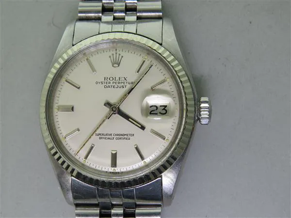 Rolex Datejust 36 1601 35mm Stainless steel White