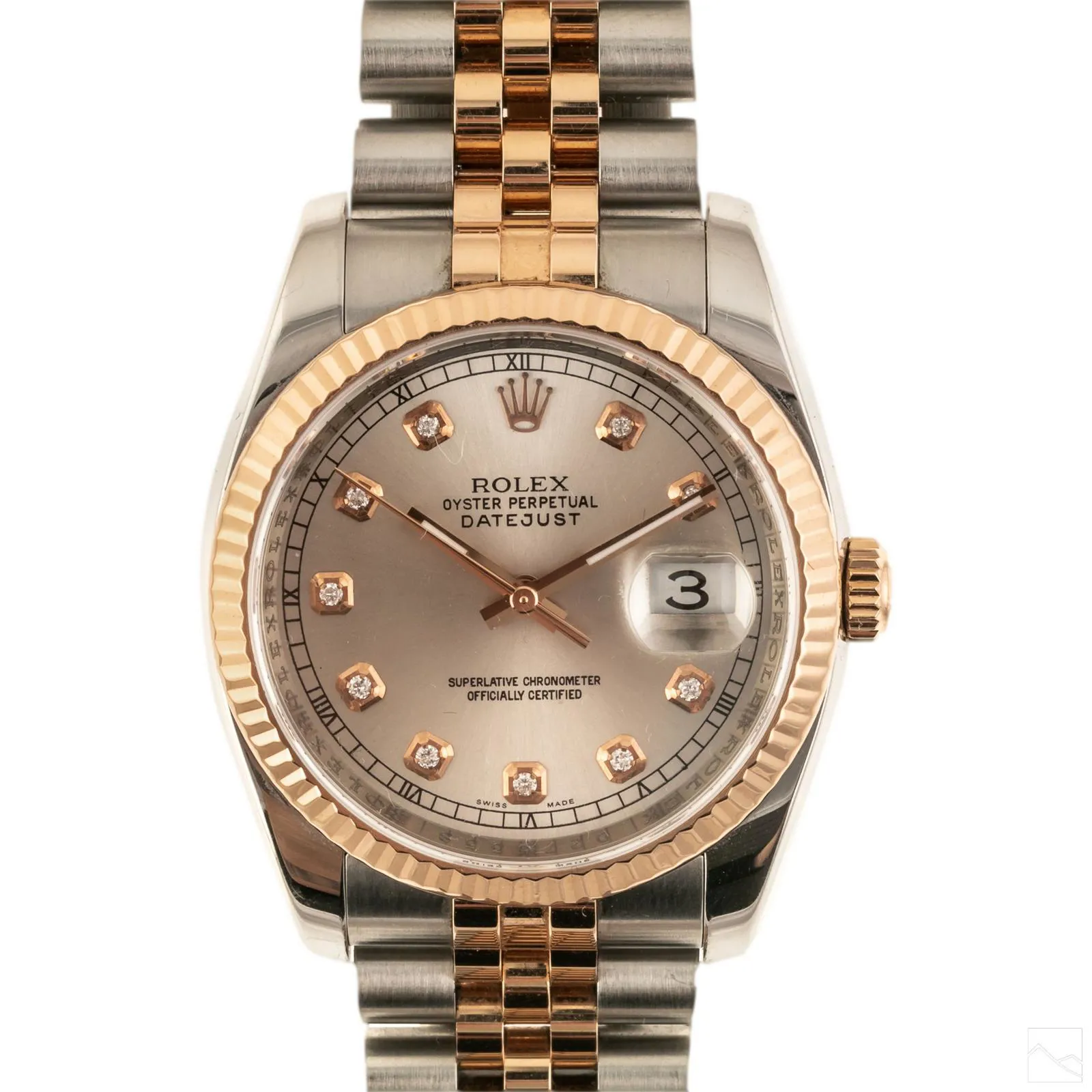 Rolex Datejust 36 116231 36mm Rose gold Silver