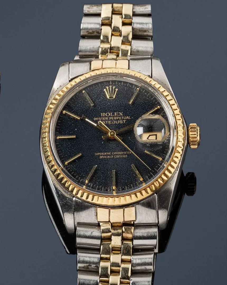 Rolex Datejust 36 16013 36mm Yellow gold and stainless steel Black