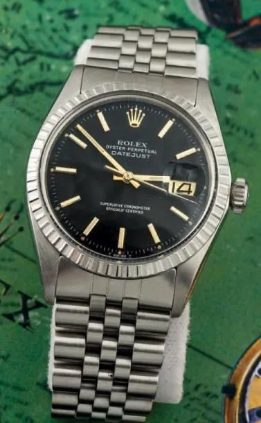 Rolex Datejust 1603 36mm Stainless steel Black