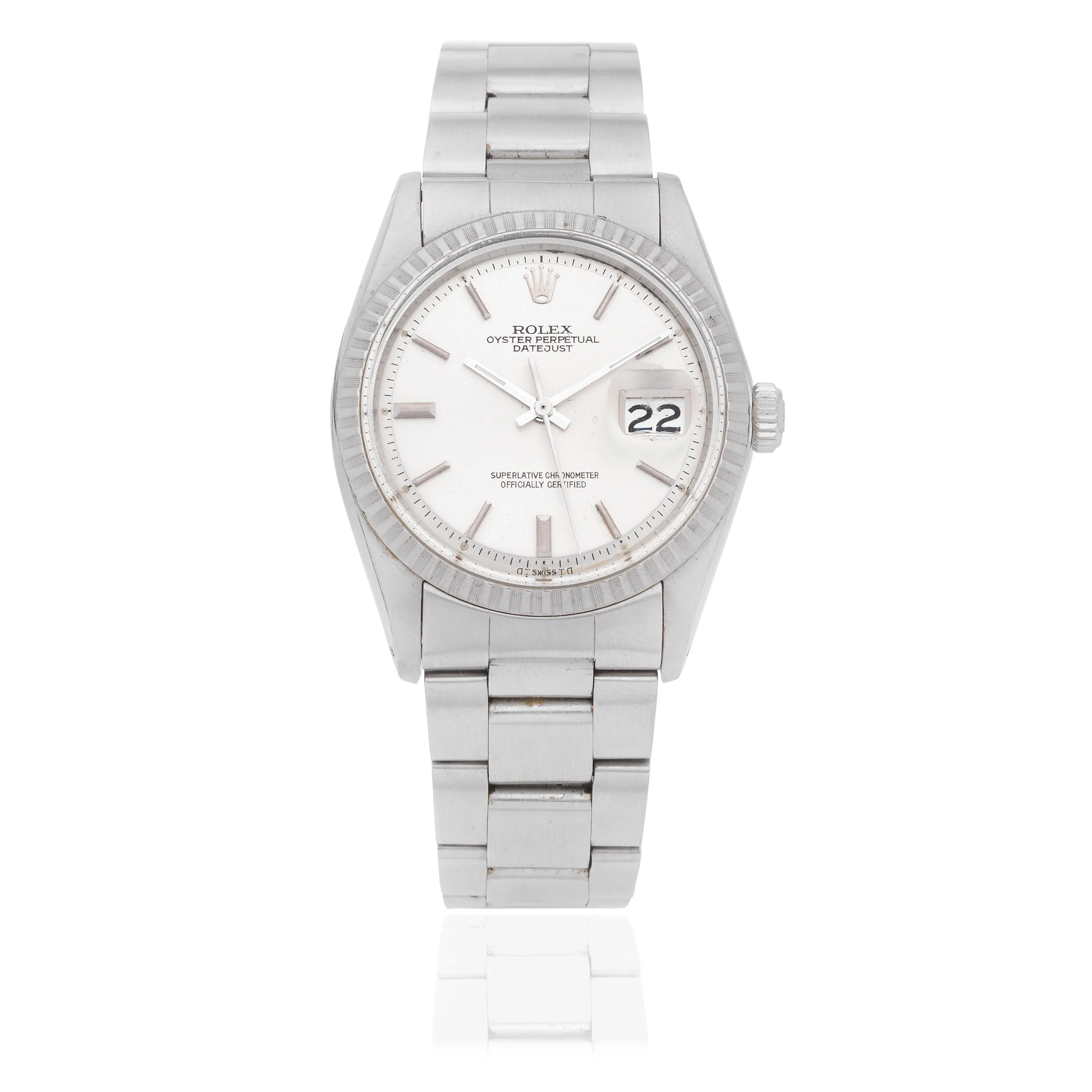 Rolex Datejust 1603 36mm White gold Silver