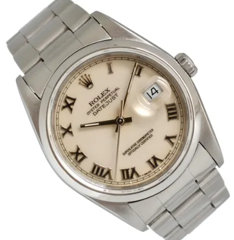 Rolex Datejust 36 16200 36mm Stainless steel Ivory