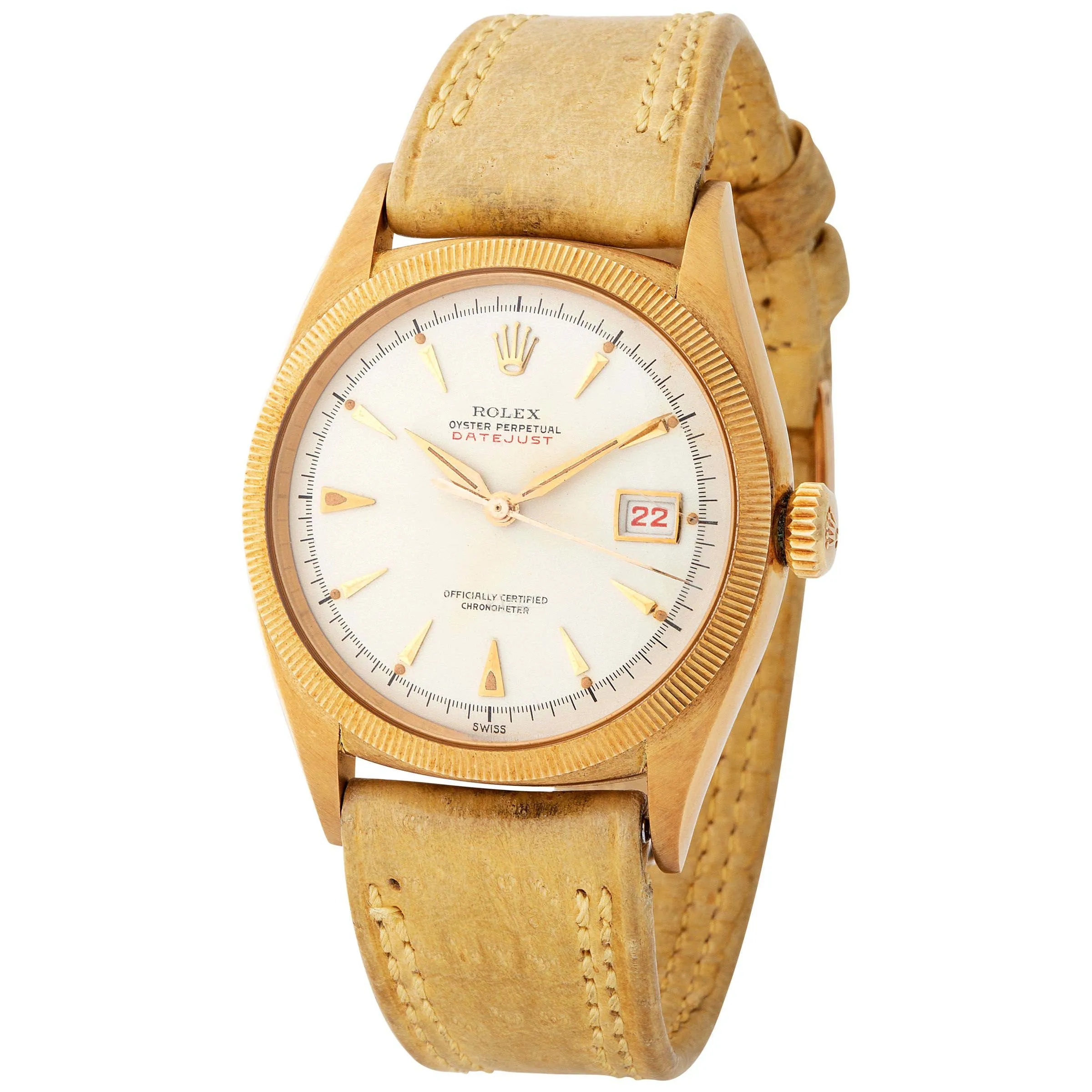 Rolex Datejust 36 6105 36mm Yellow gold White