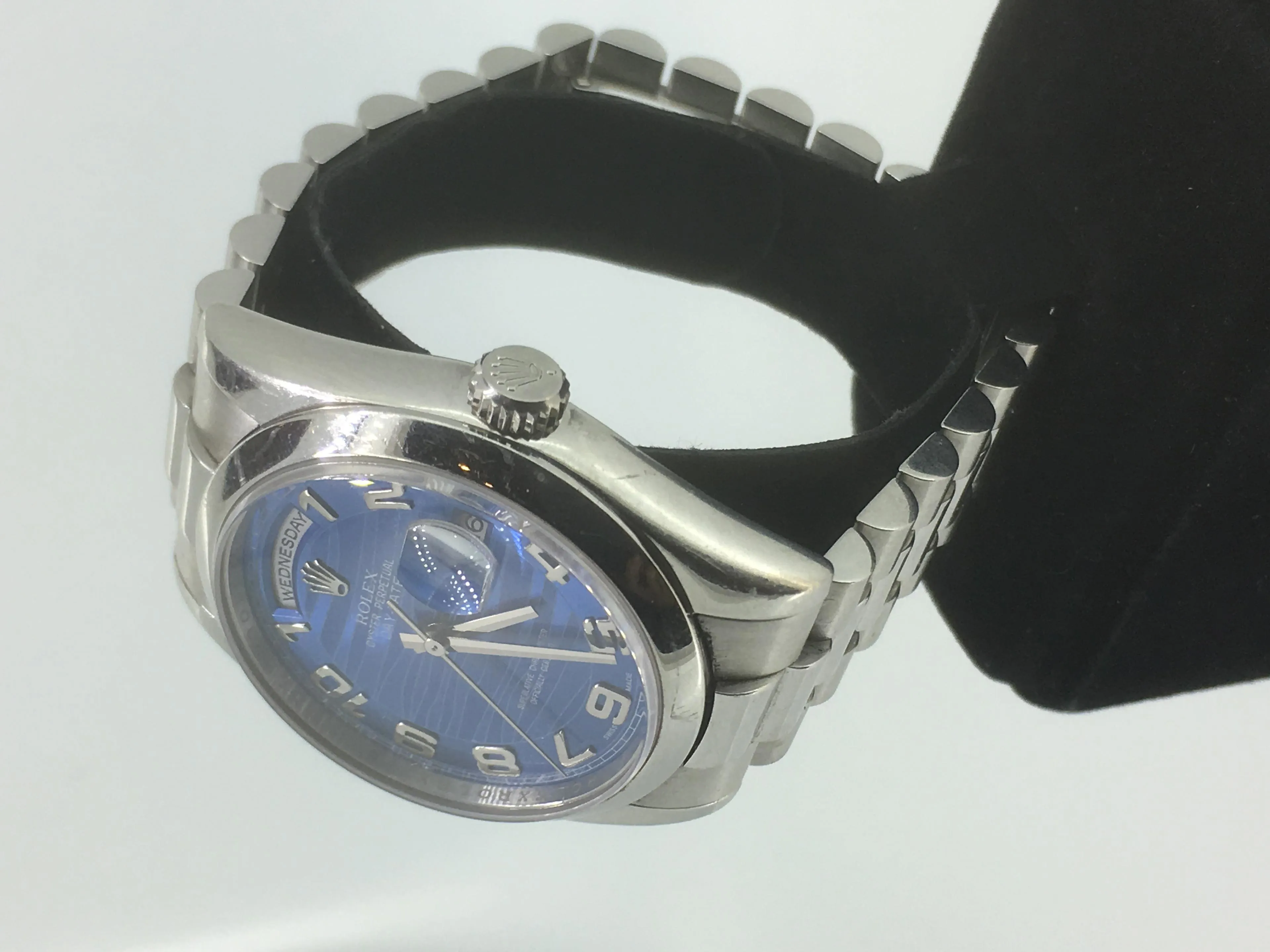 Rolex Day-Date 36 118206 36mm Stainless steel Blue 5