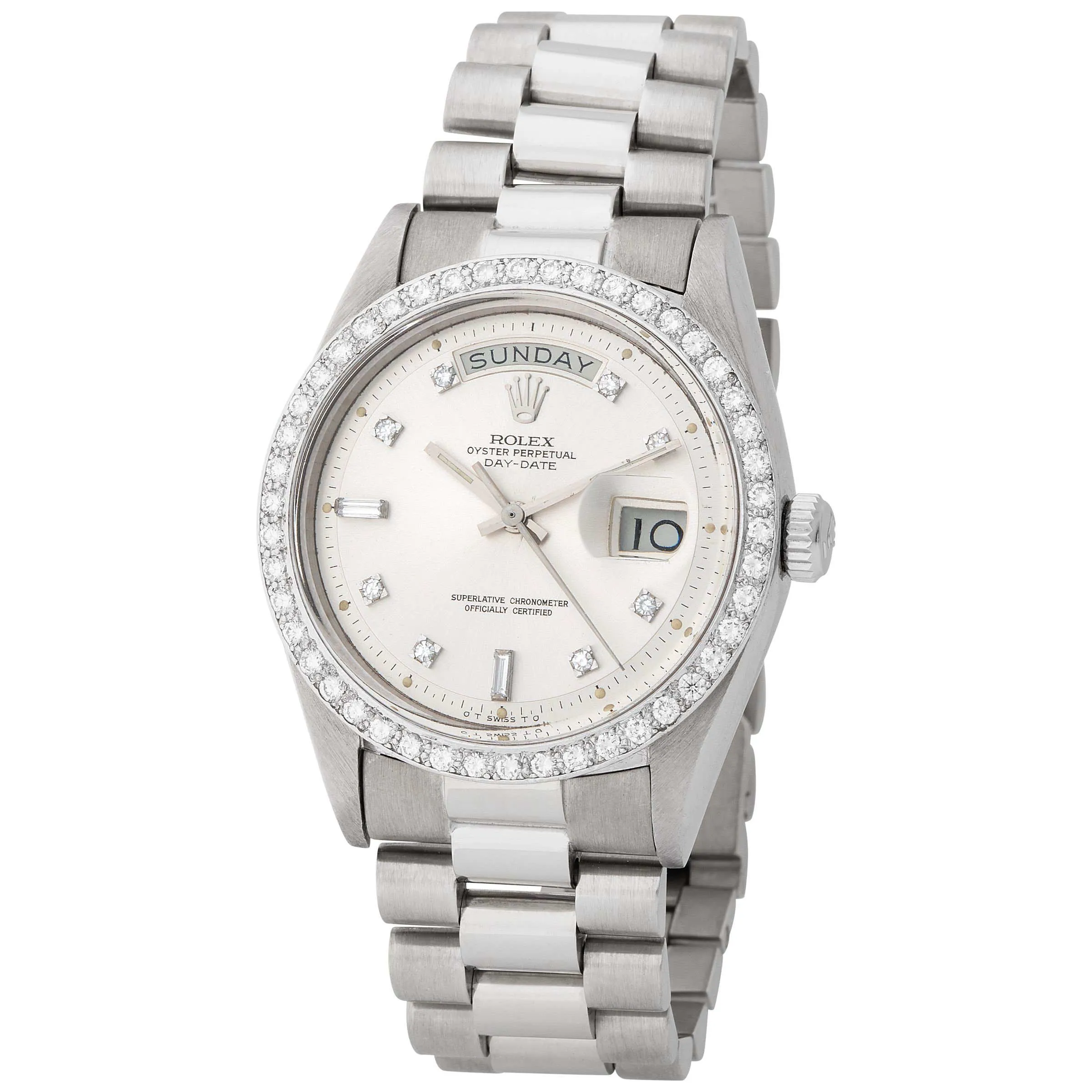 Rolex Day-Date 36 1804 36mm White gold Silver