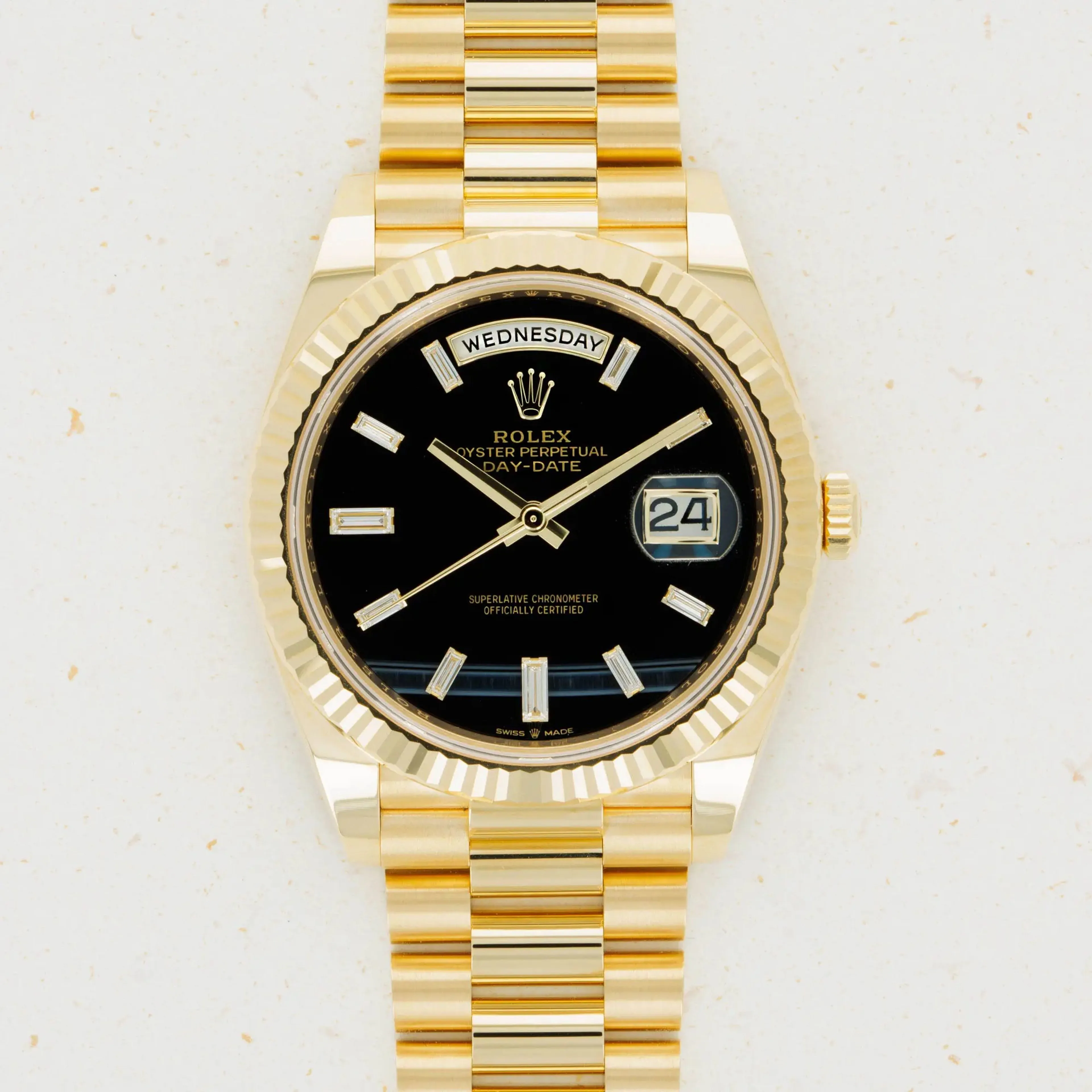 Rolex Day-Date 40 228238 40mm Yellow gold Black