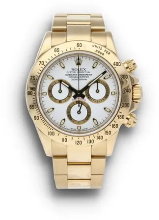 Rolex Daytona 116528 40mm Yellow gold White