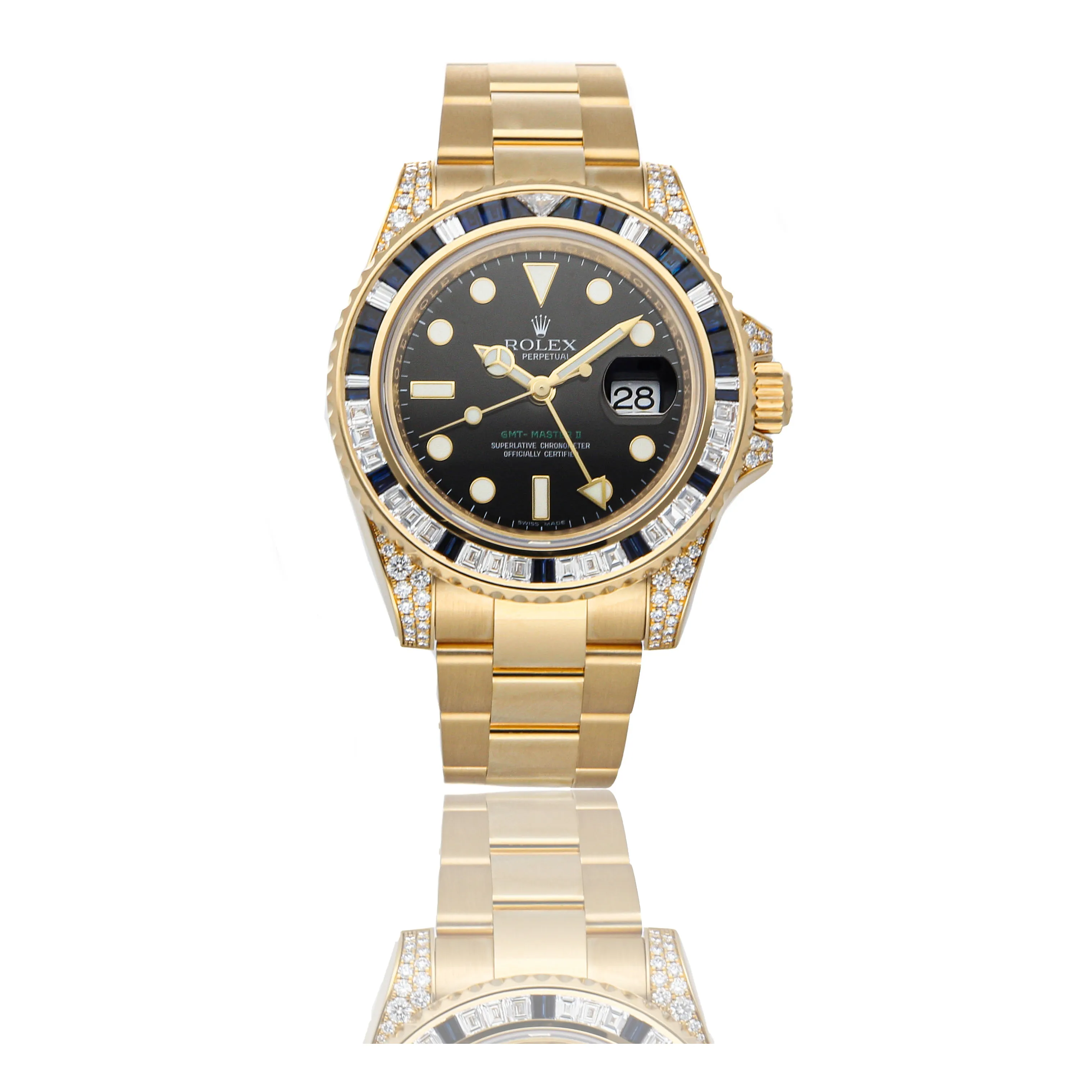 Rolex GMT-Master II 116758SA 40mm Yellow gold Black