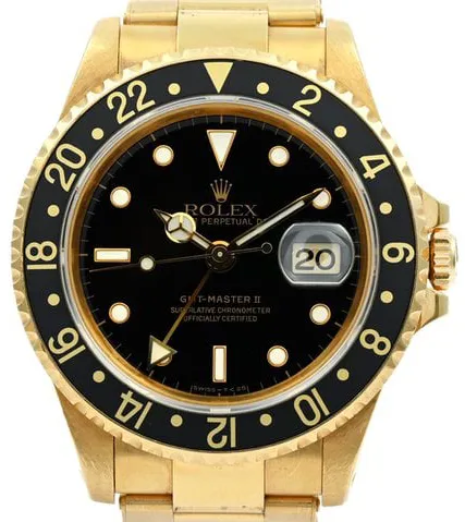 Rolex GMT-Master II 16718 40mm Yellow gold Black