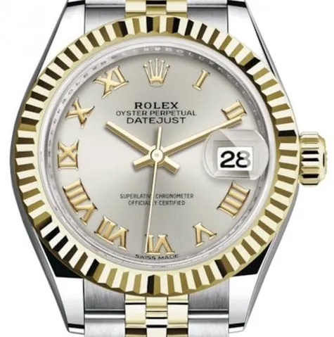 Rolex Lady-Datejust 279173 28mm Yellow gold and Stainless steel Silver