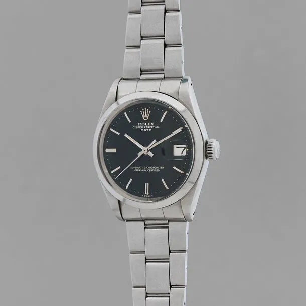 Rolex Oyster Perpetual Date 1500 34mm Stainless steel Black