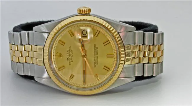 Rolex Datejust 36 1601 nullmm Yellow gold and stainless steel Champagne