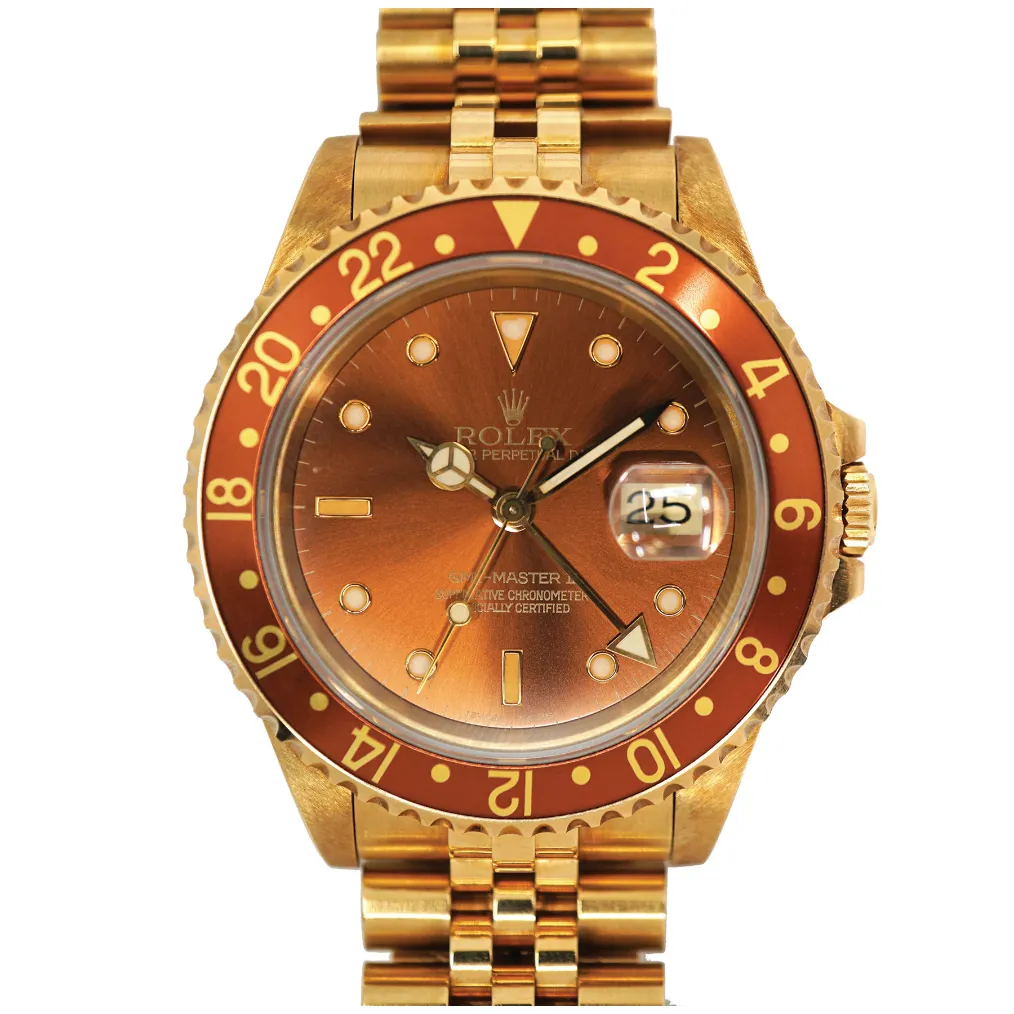 Rolex GMT-Master II 16718 40mm Yellow gold Brown