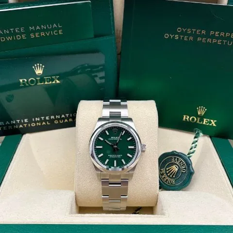 Rolex Oyster Perpetual 31 277200 31mm Steel Green