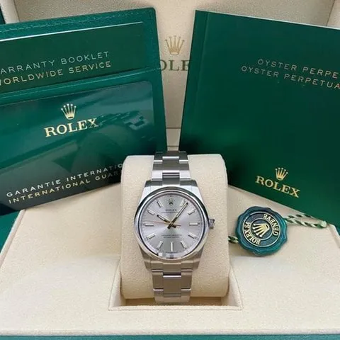 Rolex Oyster Perpetual 34 124200 34mm Steel Silver