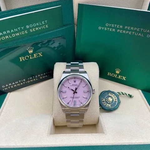 Rolex Oyster Perpetual 36 126000 36mm Steel Pink