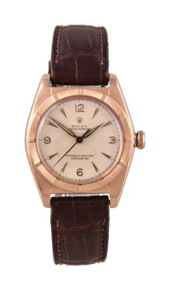 Rolex Oyster Perpetual 5011 30mm Rose gold Cream