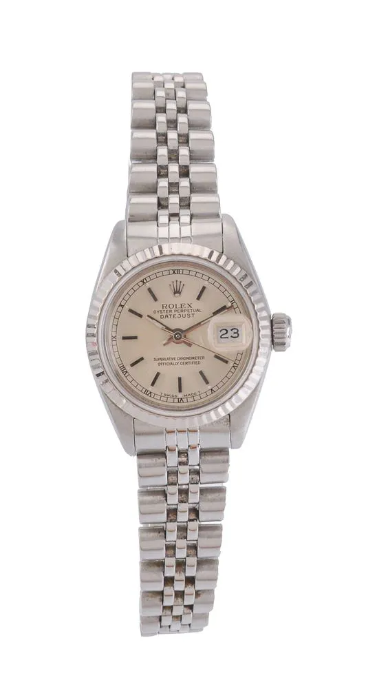 Rolex Lady-Datejust 69174 25mm Stainless steel Cream