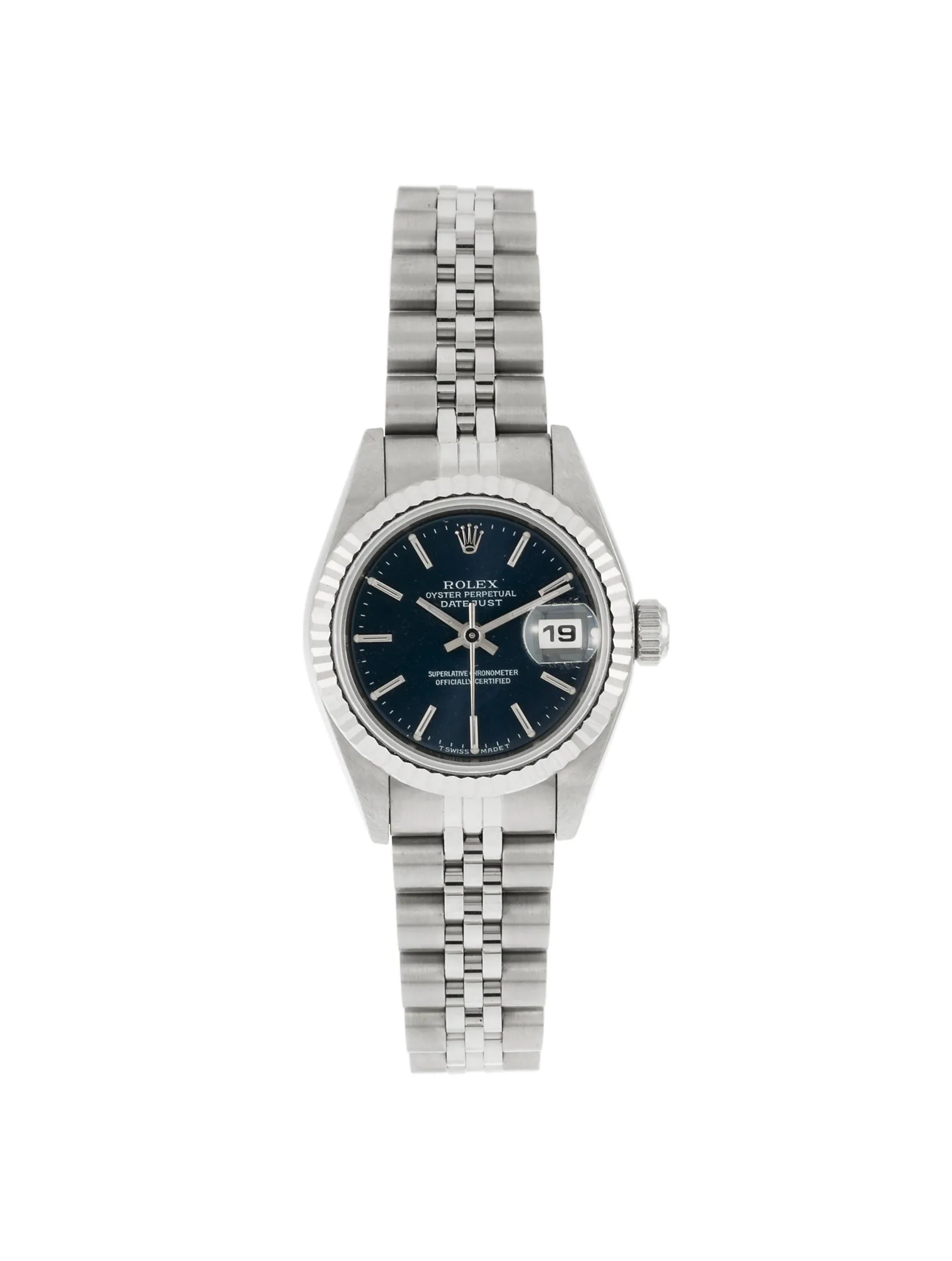 Rolex Lady-Datejust 69174 25mm Stainless steel Blue